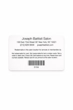 Load image into Gallery viewer, Joseph Battisti Salon Gift Card - Physical
