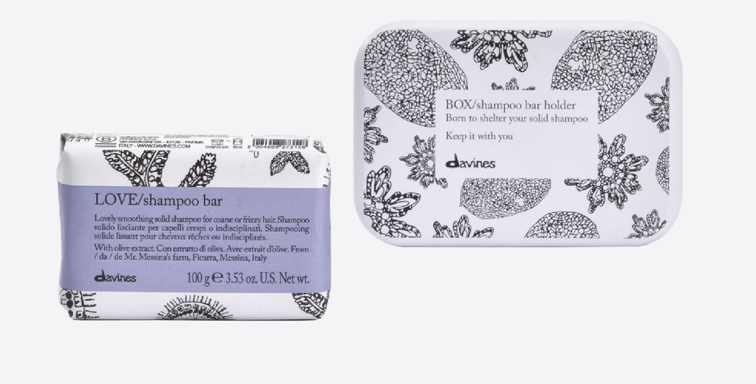 Davines Essential HairCare Love Smoothing Soap Bar and case